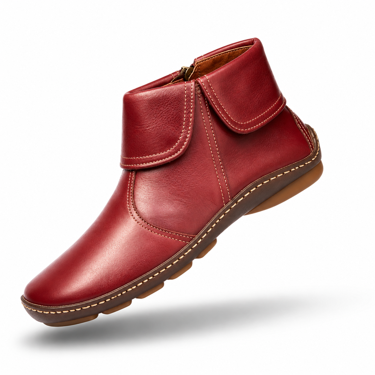boots Amazon Wish European and American casual plus-size women's leather boots foreign trade women's boots Martin boots women's cross-border boots