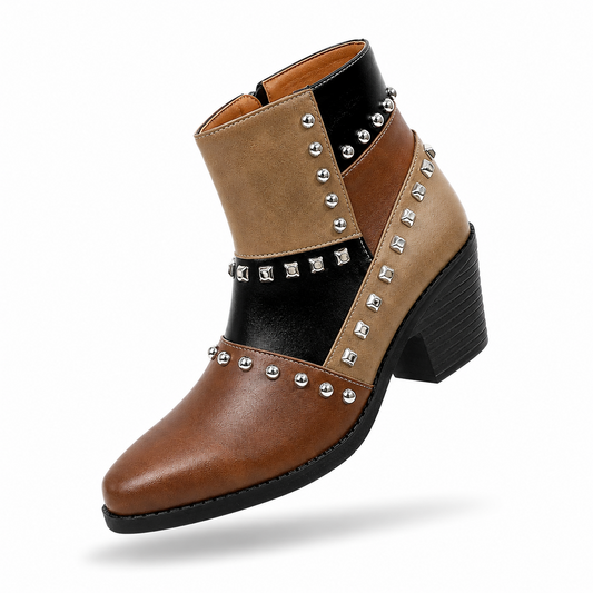 Plus Size Cross-border High-Heeled Knight Boots 2026 Autumn New Style Chunky Heel Foreign Trade Retro Pointed Toe British Style Martin Boots for Women