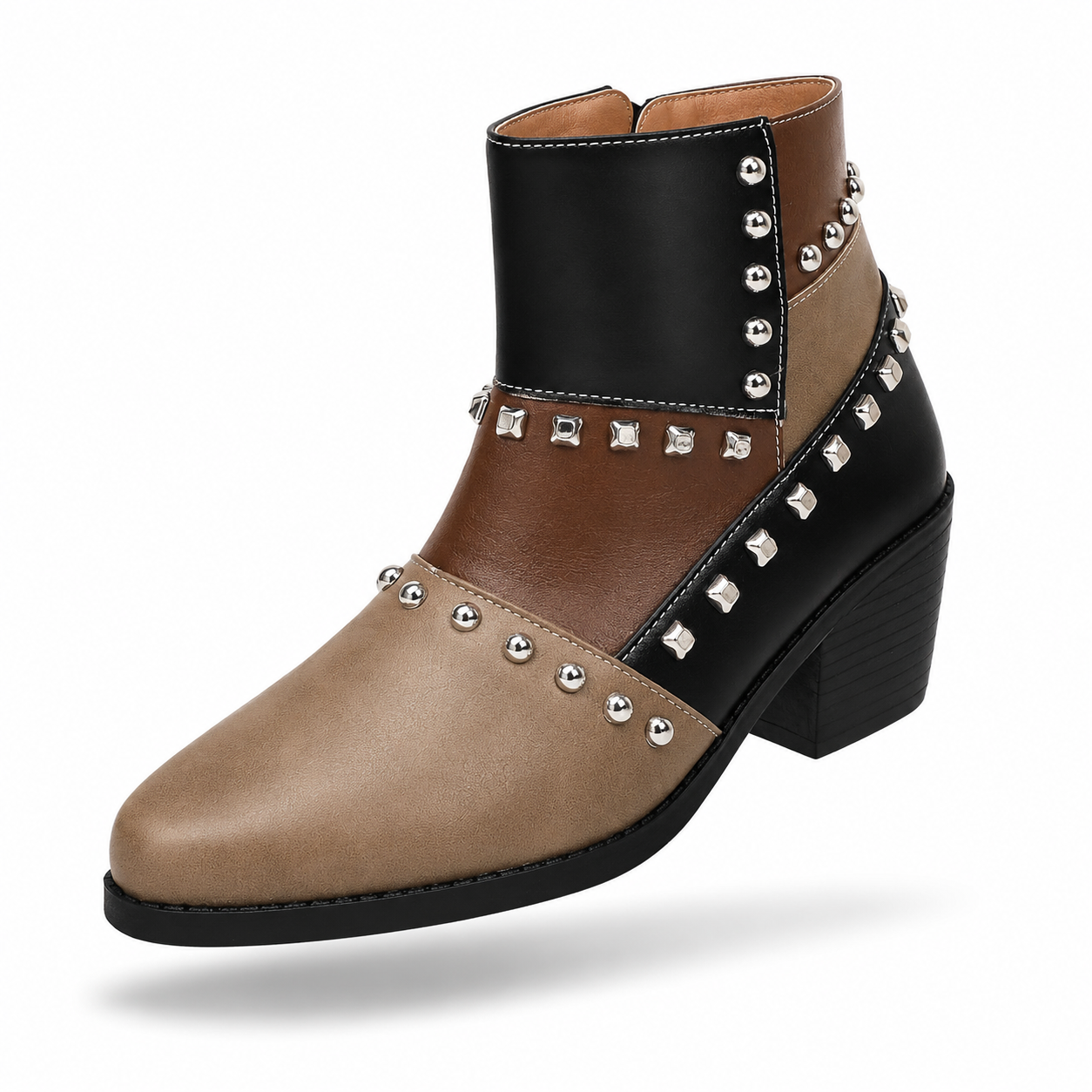 Plus Size Cross-border High-Heeled Knight Boots 2026 Autumn New Style Chunky Heel Foreign Trade Retro Pointed Toe British Style Martin Boots for Women