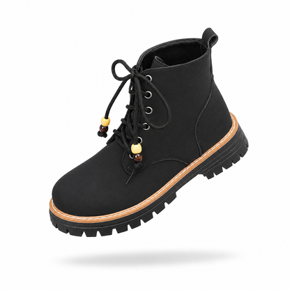 Cross-border plus size Dr. Martens boots for women, new 2026 Amazon hot style, British chunky heel, beading, lace-up boots, in stock