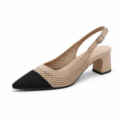 Sandrah - Very Elegant and Comfortable Mid-Heel Shoe