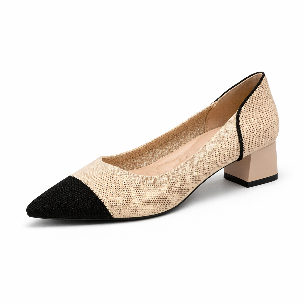 Yulia - Very Elegant and Comfortable Block Heel Shoe