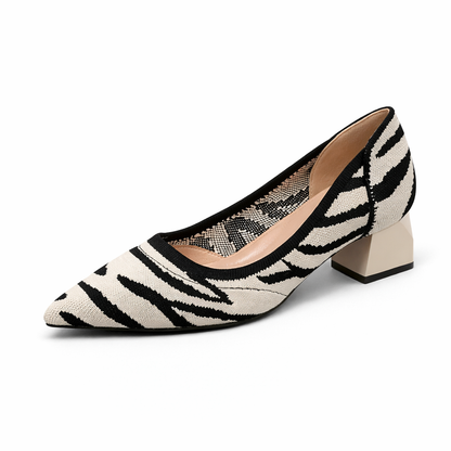 Yulia - Very Elegant and Comfortable Block Heel Shoe