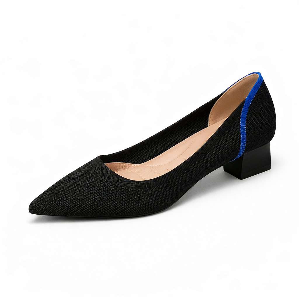 Monika - Very Elegant and Comfortable Block Heel Shoe