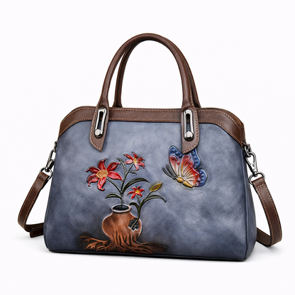 Mala Shell Mariana Vintage – Em Couro Genuíno Premium