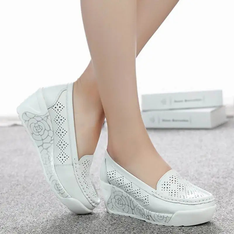 Mocassin Agata Nuria - Ultra confortable en cuir véritable
