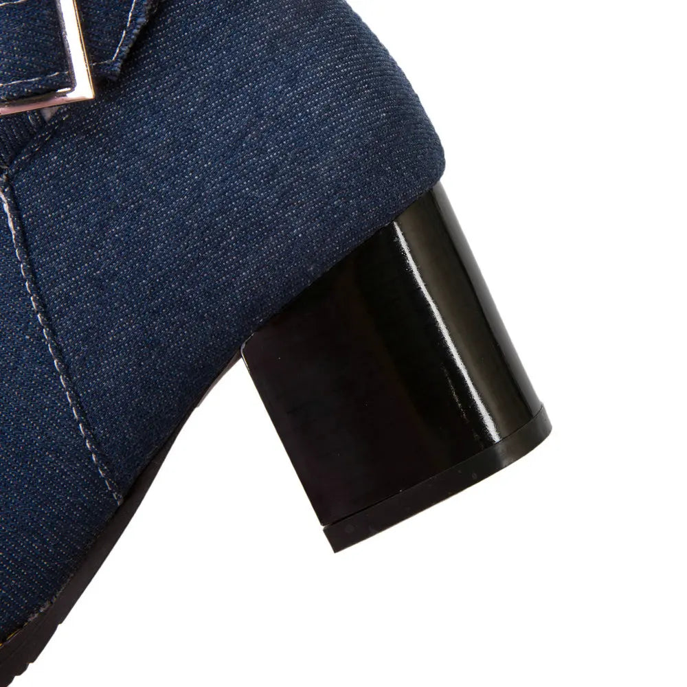 Ruth Denim Boot - Super Comfortable and Warm