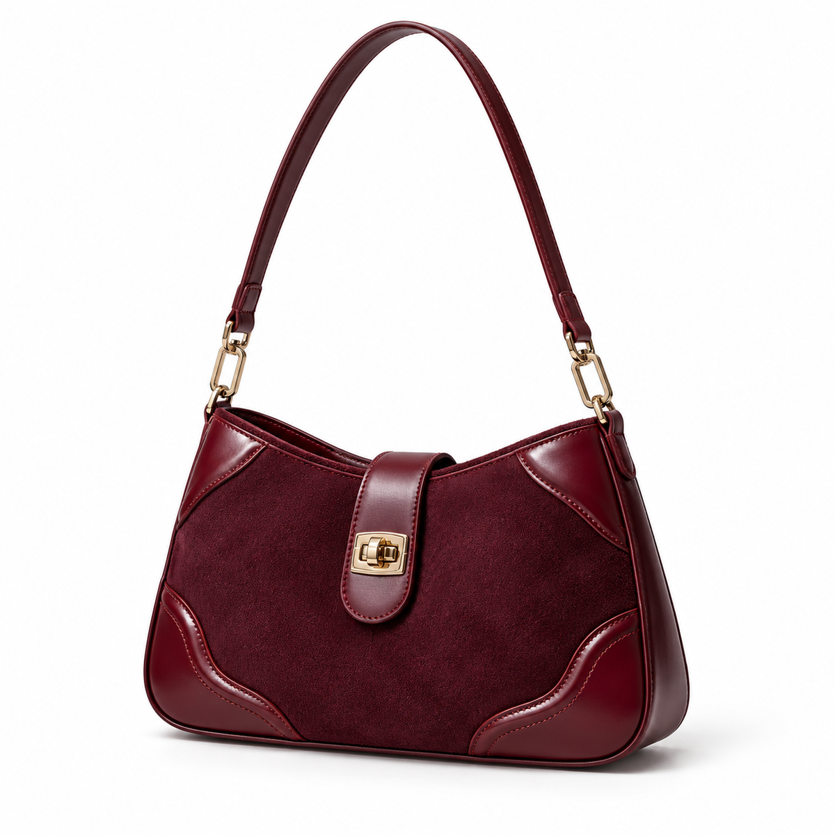Bolsa Ronda – Em Couro Genuíno Camurçado