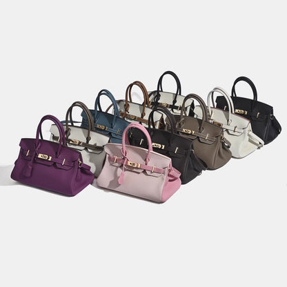 Jane Shoulder 29 CM – Bolsa Estruturada em Couro Genuíno Pebbled