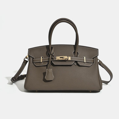 Jane Shoulder 29 CM – Bolsa Estruturada em Couro Genuíno Pebbled