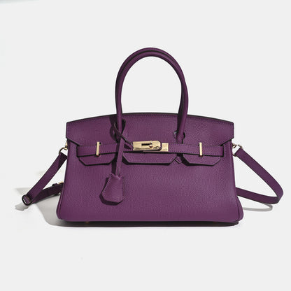 Jane Shoulder 29 CM – Bolsa Estruturada em Couro Genuíno Pebbled