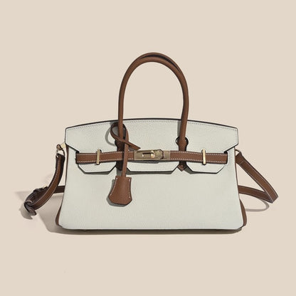 Jane Shoulder 29 CM – Bolsa Estruturada em Couro Genuíno Pebbled