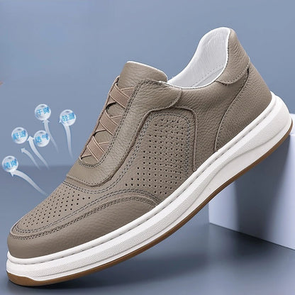Lusitanna Genuine Leather Casual Lift Tennis Shoes