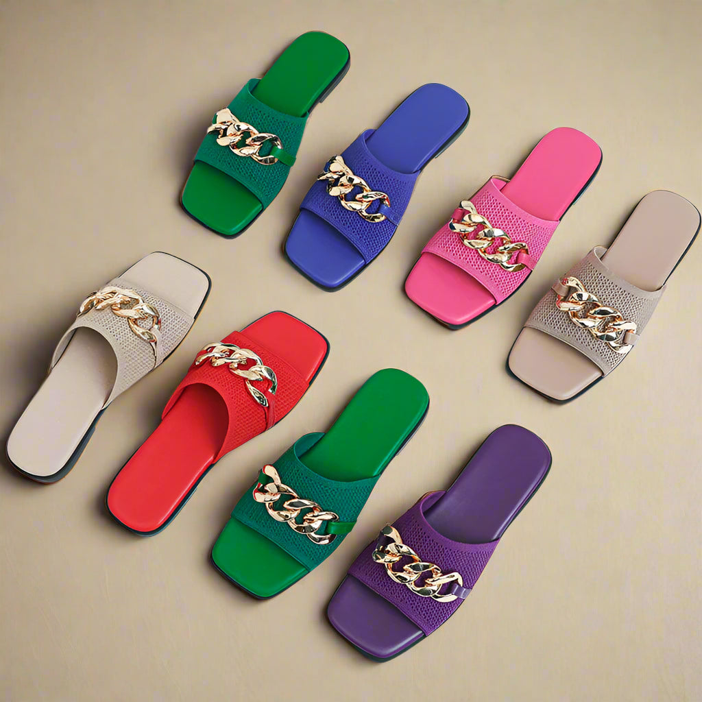 Anna Flat - Very Elegant and Comfortable Mule Sandals