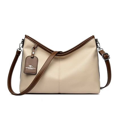 Two-Tone Elegance Bucket Bag