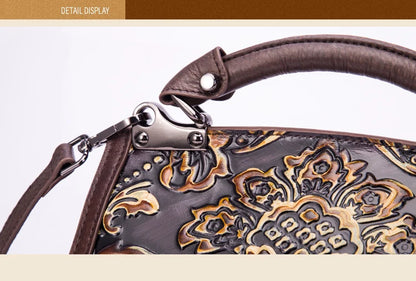 Mala Flap Aurora Vintage – Em Couro Genuíno Premium