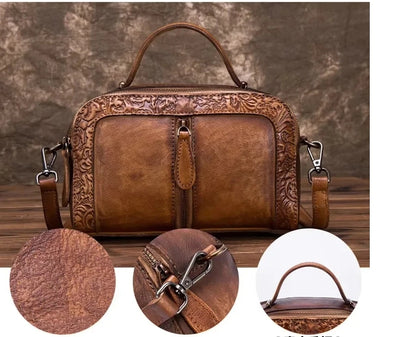 Mala Alba Vintage – Em Couro Genuíno Premium