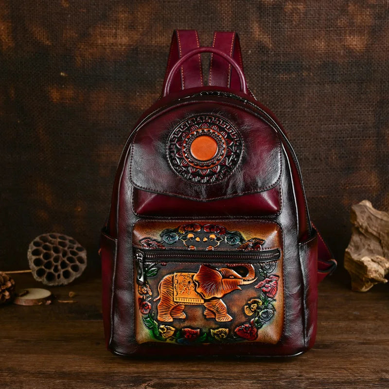 Mochila Elefante Maya Vintage – Design Antirroubo de Alta Qualidade