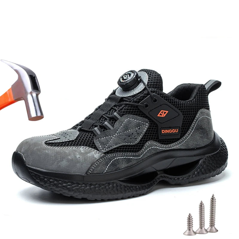 ForgeLock DG-1013 - Sapato de Segurança com Fecho Rotativo e Biqueira de Aço