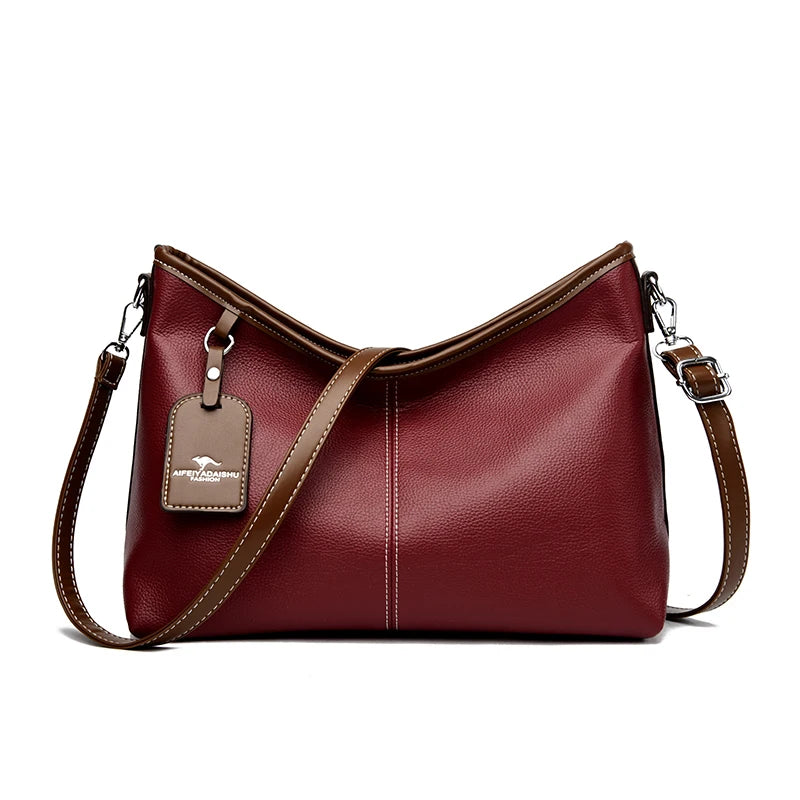 Two-Tone Elegance Bucket Bag