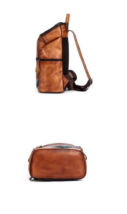 Mochila Everest Vintage – Em Couro Genuíno Artesanal