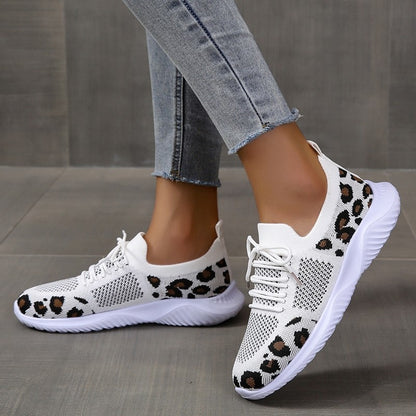 Women's Semi-Orthopedic Leopard Sneakers
