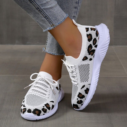 Women's Semi-Orthopedic Leopard Sneakers