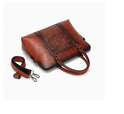 Mala Executiva Helena Vintage – Em Couro Natural Premium