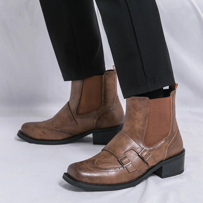 WestPlush – Bota de Homem em Pele Genuína
