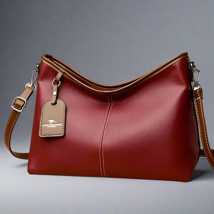 Two-Tone Elegance Bucket Bag
