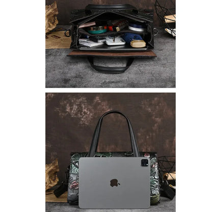 Mala Jade Oriental Vintage – Em Couro Genuíno Premium