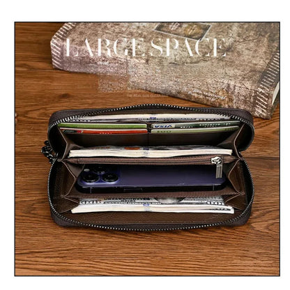 Carteira Aurora Vintage – Em Couro Genuíno Artesanal