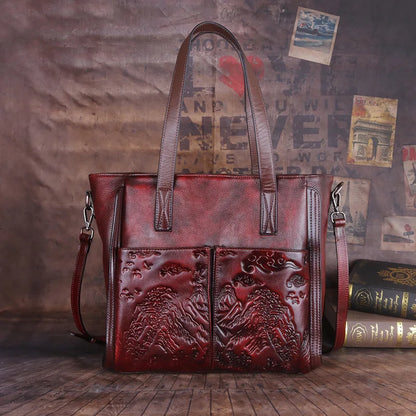 Mala Tote Victoria Vintage – Em Couro Genuíno Premium