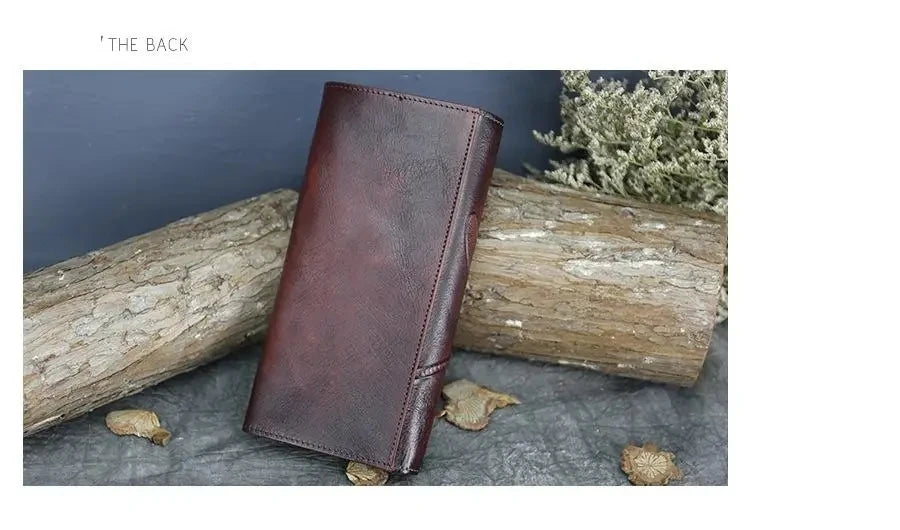 Carteira Aurora Classic Vintage – Em Couro Genuíno Premium