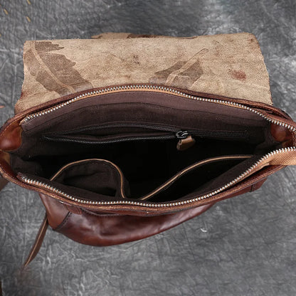 Mochila Pluma Vintage – Em Couro Genuíno Premium