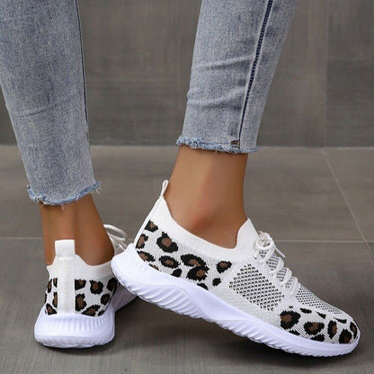 Women's Semi-Orthopedic Leopard Sneakers