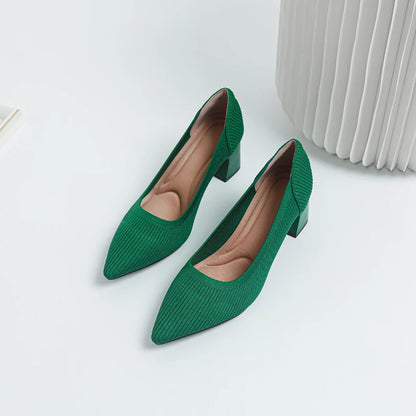 Victoria Pump - Very Elegant and Comfortable Mid-Heel Shoe