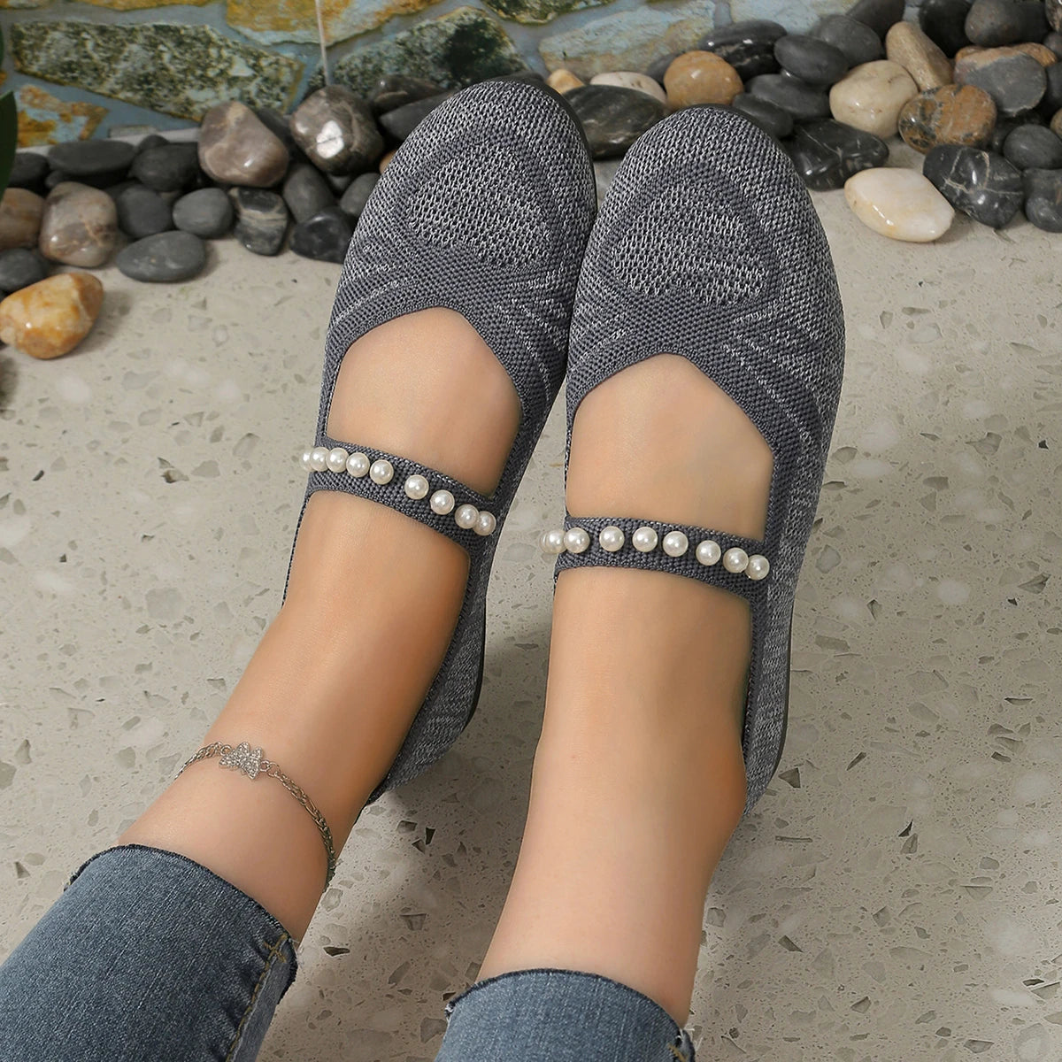 Pearlitta Marie - Ultra-light Breathable Mesh Semi-Orthopedic Shoe