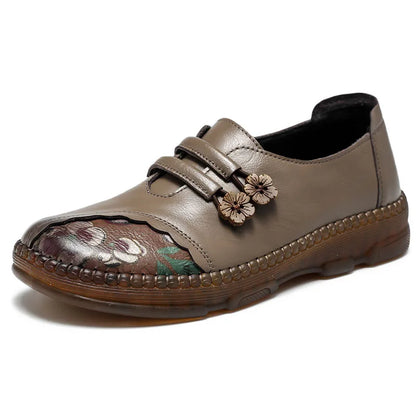 GKTINOO Women's Genuine Leather Comfortable Casual Loafers