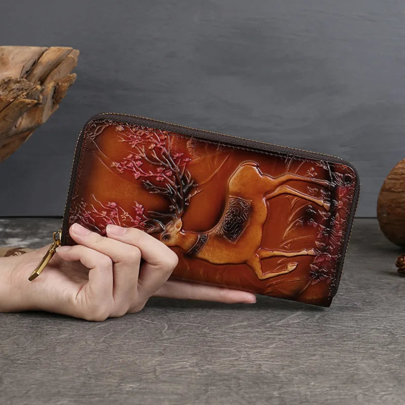 Carteira Atlas Étnica – Em Couro Genuíno