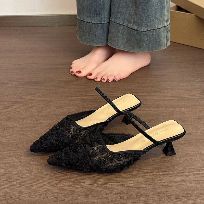 Selom – Mules de Salto Elegante