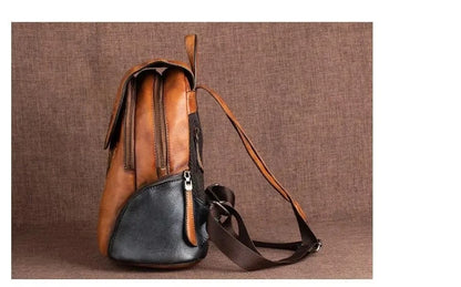 Mochila Hanami Vintage – Em Couro Genuíno Artesanal