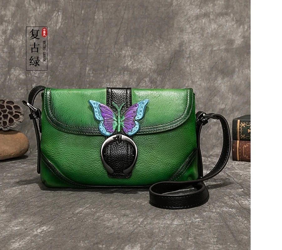 Mala Artística Sofia Vintage – Em Couro Genuíno Premium