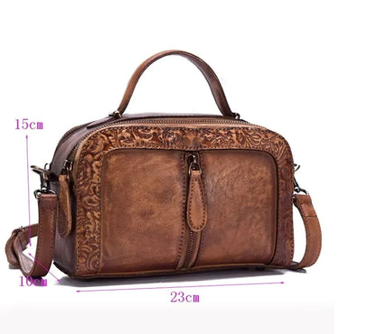 Mala Alba Vintage – Em Couro Genuíno Premium