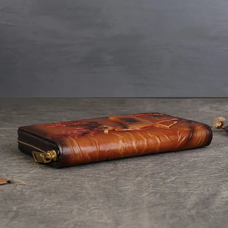 Carteira Atlas Étnica – Em Couro Genuíno