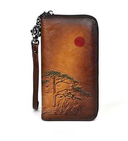 Carteira Aurora Vintage – Em Couro Genuíno Artesanal