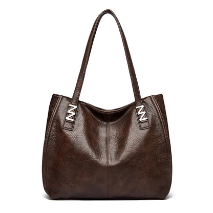 Bolsa Feminina Grande de Couro PU Macio Luxo Elegante