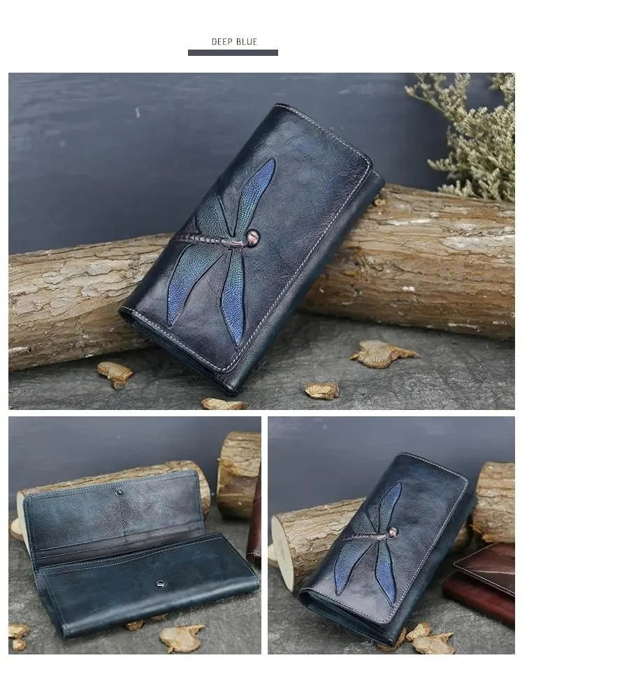 Carteira Aurora Classic Vintage – Em Couro Genuíno Premium