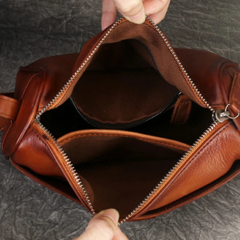 Mala Luna Vintage – Em Couro Genuíno Premium