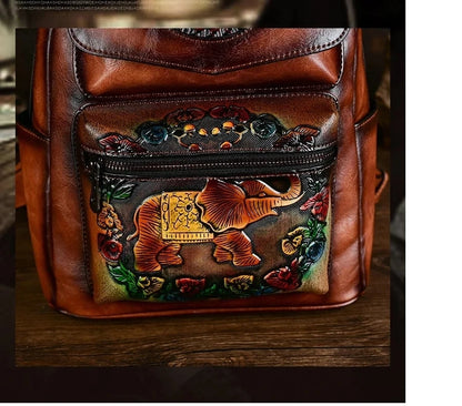 Mochila Elefante Maya Vintage – Design Antirroubo de Alta Qualidade